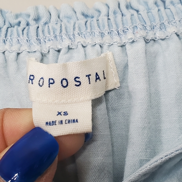 AEROPOSTALE | Balloon Sleeve Chambray Dress | XS - Picture 7 of 7